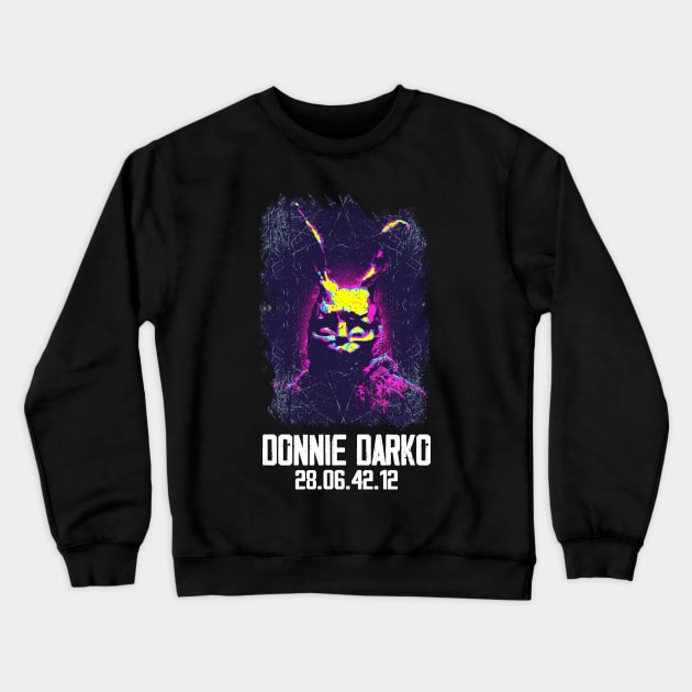 Follow the Rabbit Donnie T-Shirt - Dive into a Mind-Bending Journey Crewneck Sweatshirt by ElenaBerryDesigns